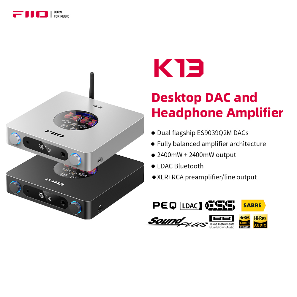 FiiO K13 R2R/K13 데스크톱 DAC 및 헤드 - Headphone Amplifier Dac 리뷰 및 가격
